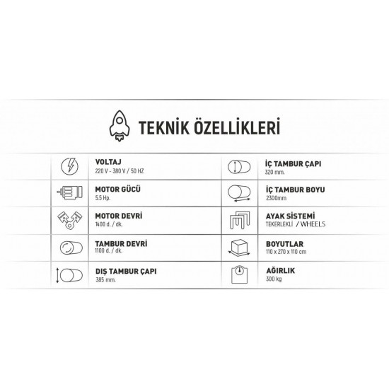 Halı Sıkma Makinesi HS 2300 T