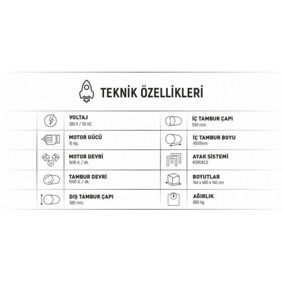 Halı Sıkma Makinesi HS 4500 K